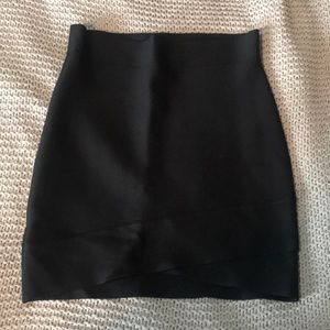 Black bandage skirt